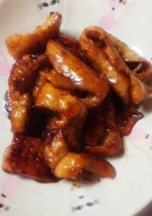 プリプリ美味しい♪鶏皮の甘辛焼き-レシピのメイン写真