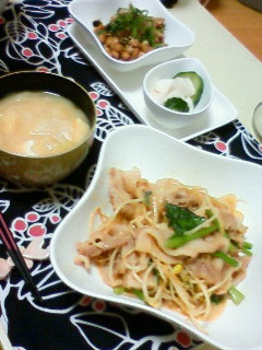 シャキシャキ野菜☆豚バラの豆乳生姜炒め-レシピのメイン写真