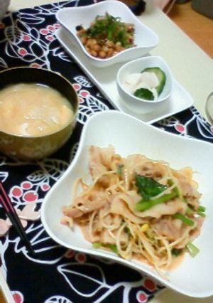 シャキシャキ野菜☆豚バラの豆乳生姜炒め-レシピのメイン写真