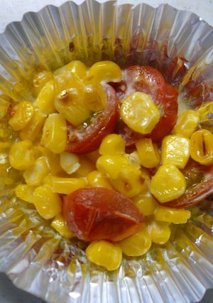 プチトマトとコーンのマヨチーズ焼き☆-レシピのメイン写真