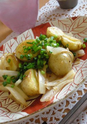 シンプルに♪♪新玉＆じゃがのバター炒め-レシピのメイン写真