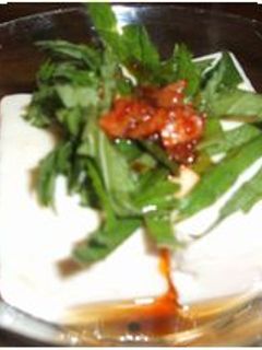 食べるラー油で中華風冷奴♪-レシピのメイン写真