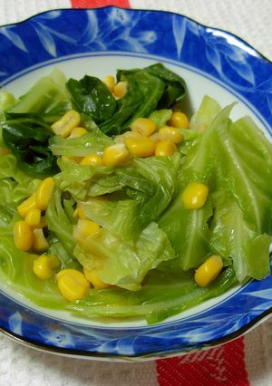 ♪春キャベツとコーンのさっと煮-レシピのメイン写真