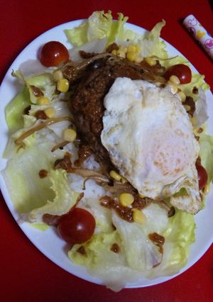 ★簡単★おいしい★残り物■ロコモコ丼■-レシピのメイン写真