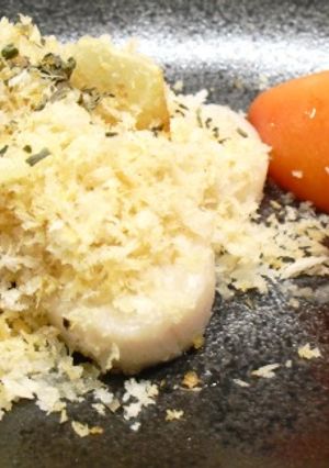 ホタテのソテーカリカリのせ-レシピのメイン写真