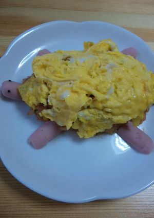 簡単！カメさんオムライス　～お弁当にも～-レシピのメイン写真