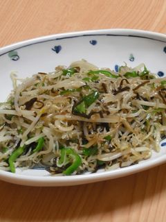 もやしの塩こんぶ炒め-レシピのメイン写真