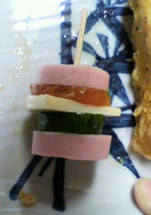 キャラ弁に☆魚肉野菜サンド☆-レシピのメイン写真