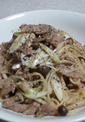 豚肉の生姜焼きパスタ-レシピのメイン写真