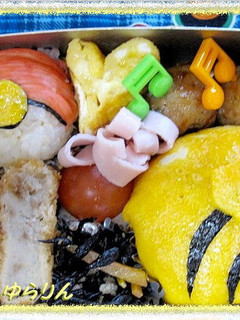 簡単キャラ弁☆ピカチュウのおしり-レシピのメイン写真