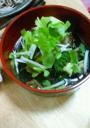 洋風？和風？あさりのつけ蕎麦-レシピのメイン写真