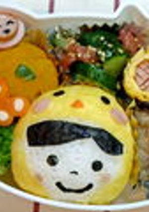 キャラ弁に簡単!花の型抜きでちょうちょ☆-レシピのメイン写真