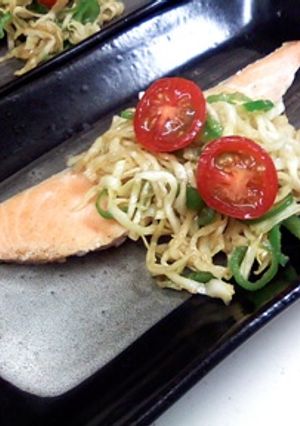 鮭のバターソテーキャベツソース-レシピのメイン写真
