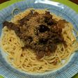 プルコギビーフと納豆パスタ