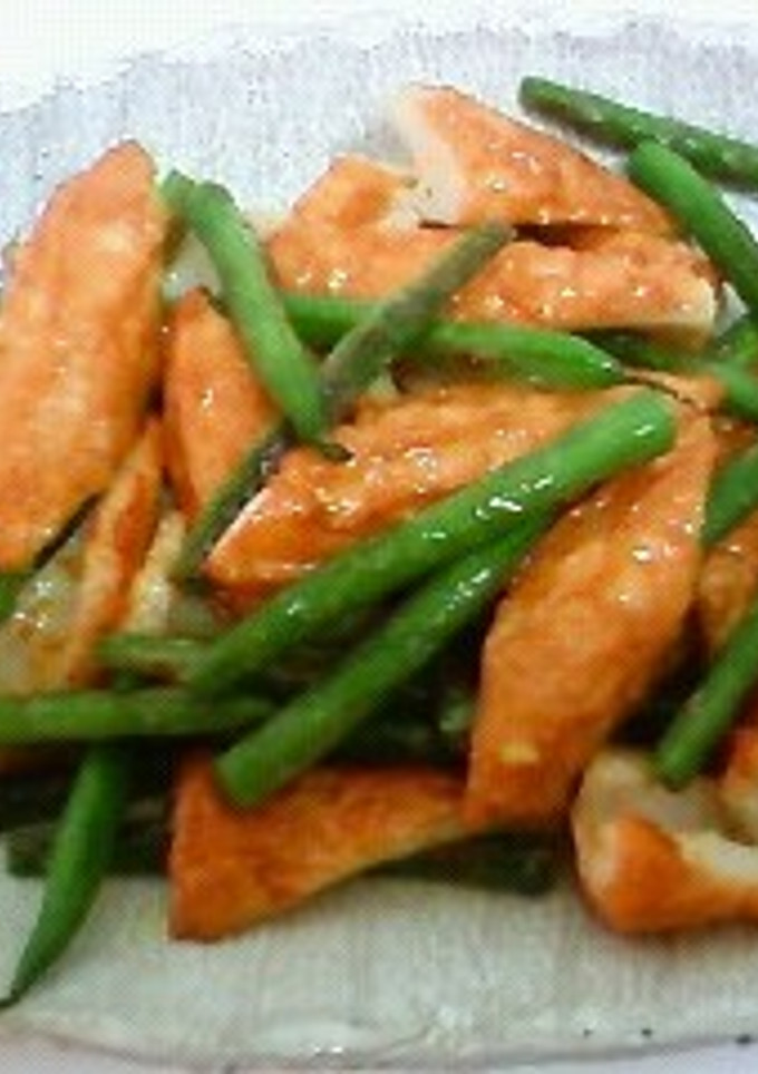インゲン豆とちくわのカレー風味炒め-レシピのメイン写真