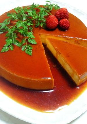 ほろにがカラメル＊クリームチーズプリン♪-レシピのメイン写真