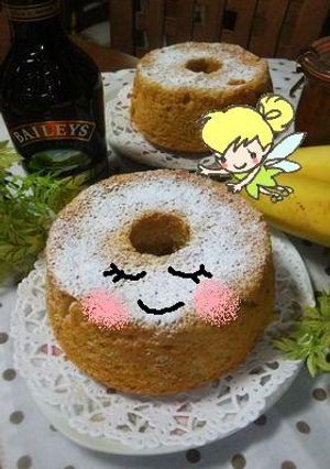 ホロ苦♪~キャラメルバナナシフォン-レシピのメイン写真