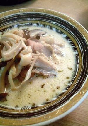きのこと鶏のハーブ風味豆乳スープ-レシピのメイン写真