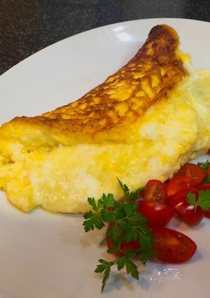 ふわふわ♡和風♪チーズ♪スフレオムレツ-レシピのメイン写真