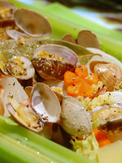 ルクエで♪あさりベーコンの野菜蒸し♪-レシピのメイン写真