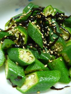 オクラと塩昆布の中華風和え物-レシピのメイン写真