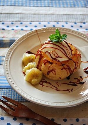 キャラメルプリンアイスシュー-レシピのメイン写真
