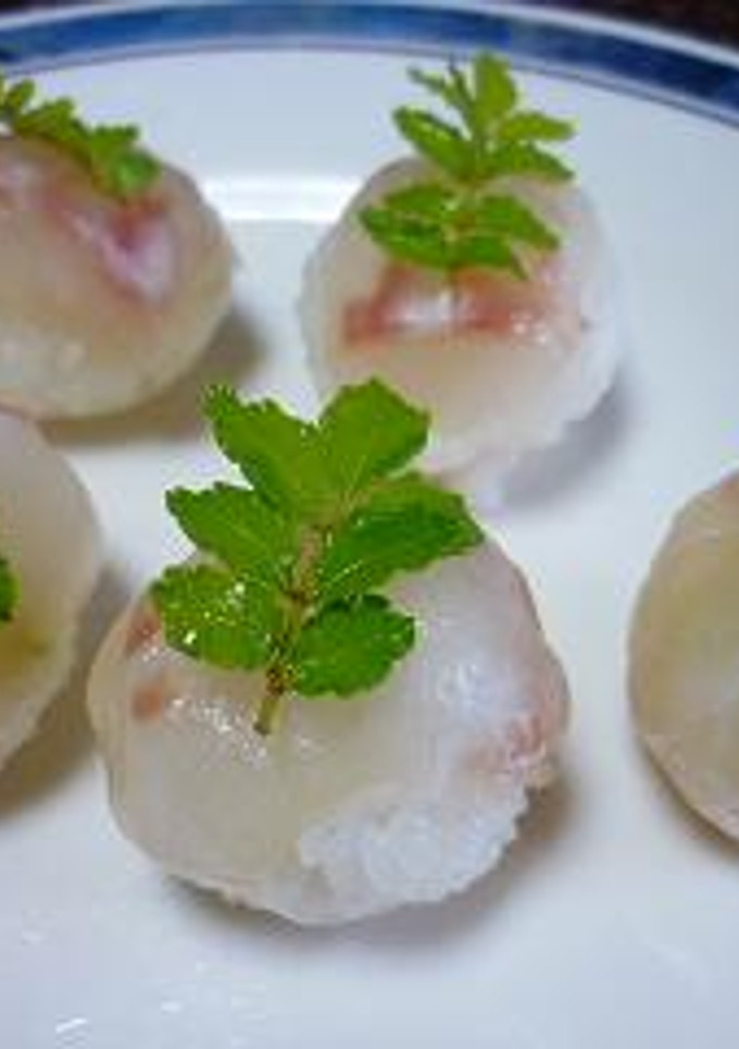 簡単！鯛の手まり寿司-レシピのメイン写真