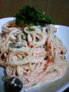 簡単!濃厚好きに贈るたらこクリームパスタ-レシピのメイン写真