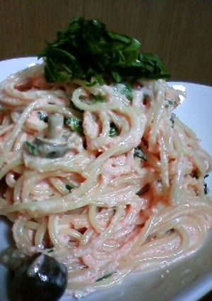 簡単！濃厚好きに贈るたらこクリームパスタ-レシピのメイン写真