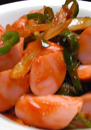 簡単おつまみ魚肉☆ケチャップ炒め-レシピのメイン写真