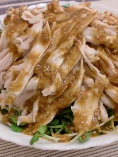 しっとり蒸し鶏(バンバンジー風)-レシピのメイン写真