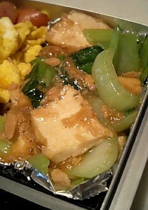 チンゲン菜と厚揚げの炒め物-レシピのメイン写真