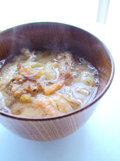 母が大好き!かき揚げの味噌汁*-レシピのメイン写真