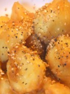 ジャガイモの胡麻味噌バター煮っころがし-レシピのメイン写真
