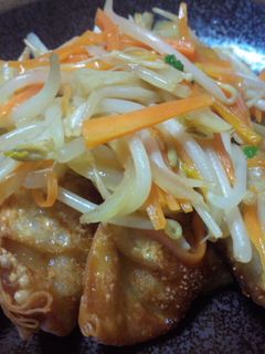 揚げ餃子の野菜あんかけ-レシピのメイン写真