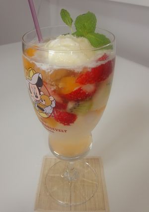 *アイス on サイダーフルーツポンチ*-レシピのメイン写真