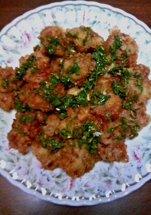 食欲アップ！！豚天の香味ソースがけ☆-レシピのメイン写真