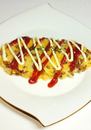ランチに「簡単！納豆オムライス」-レシピのメイン写真