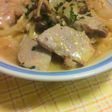 豚肉とキノコのオニオンチーズ煮