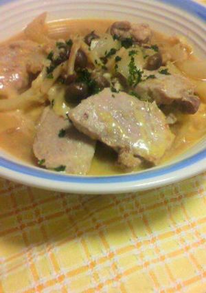 豚肉とキノコのオニオンチーズ煮-レシピのメイン写真