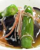 夏の味覚☆なすとししとうの中華あん