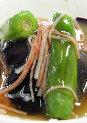 夏の味覚☆なすとししとうの中華あん-レシピのメイン写真