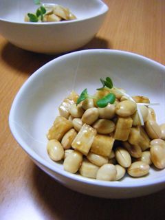 *大豆と長いものわさび醤油和え*-レシピのメイン写真