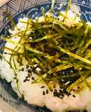 お夜食しろごはん●ごま佃煮海苔