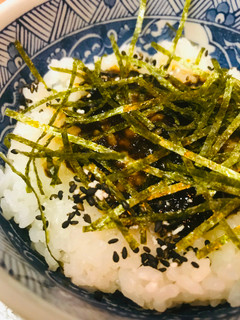 お夜食しろごはん●ごま佃煮海苔-レシピのメイン写真