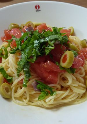 トマトの冷製パスタ-レシピのメイン写真