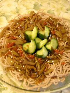 じゅんさいと梅干の冷蕎麦-レシピのメイン写真