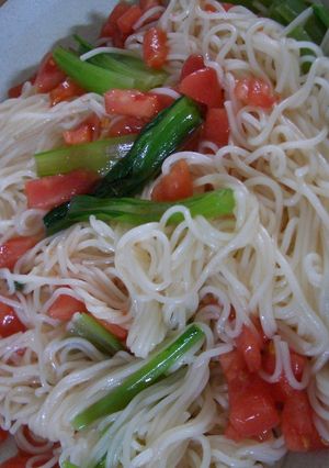 ランチに簡単！トマトそうめん-レシピのメイン写真