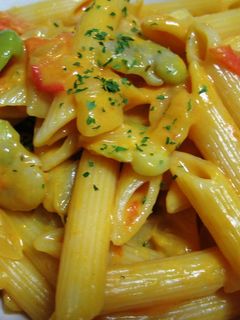 うにと空豆のクリームパスタ-レシピのメイン写真
