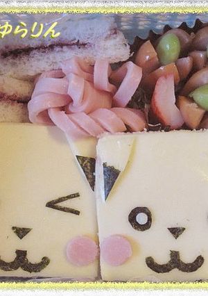 キャラ弁☆簡単四角いミニピカチュウサンド-レシピのメイン写真